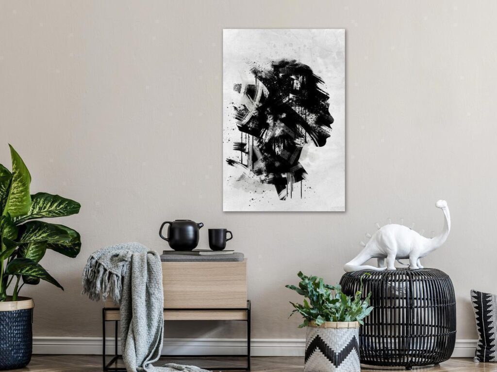Schilderij - Classic Profile (1 Part) Vertical
