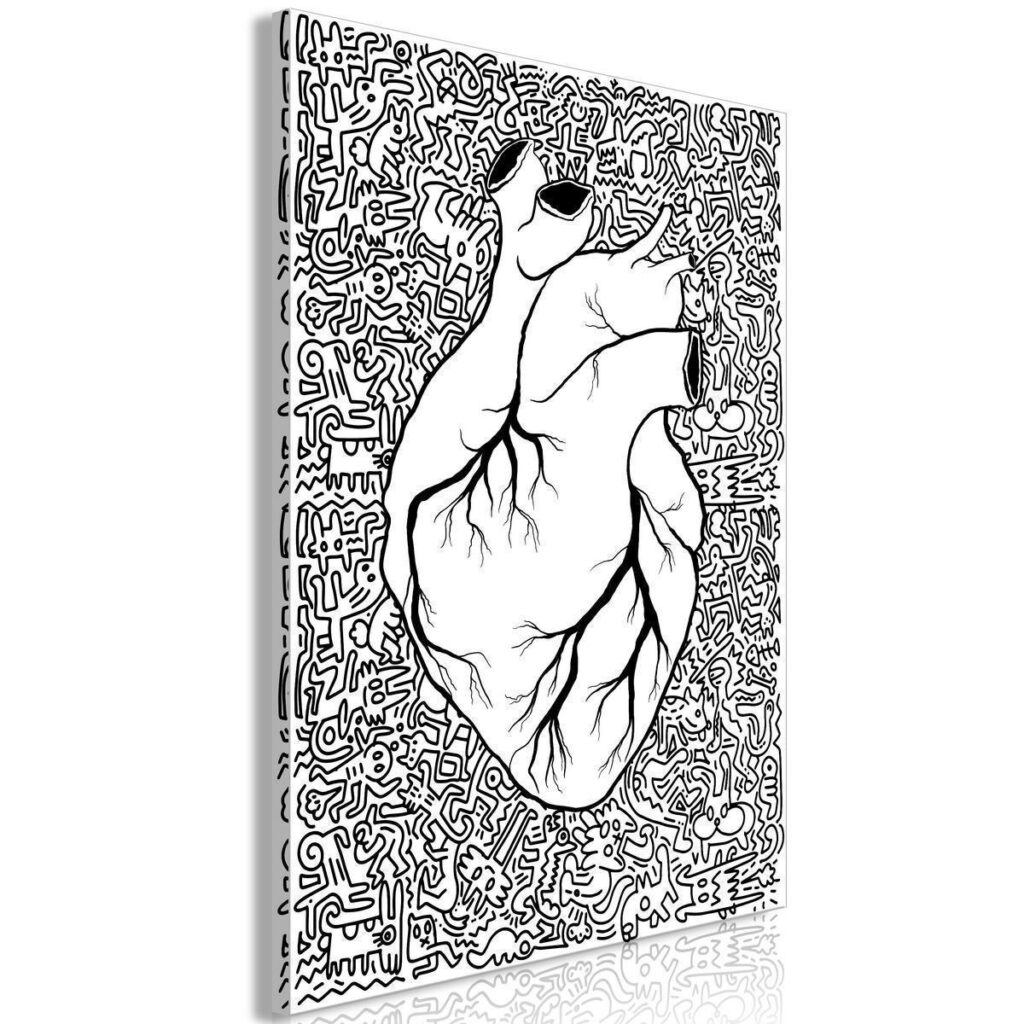Schilderij - Clean Heart (1 Part) Vertical - Afbeelding 2
