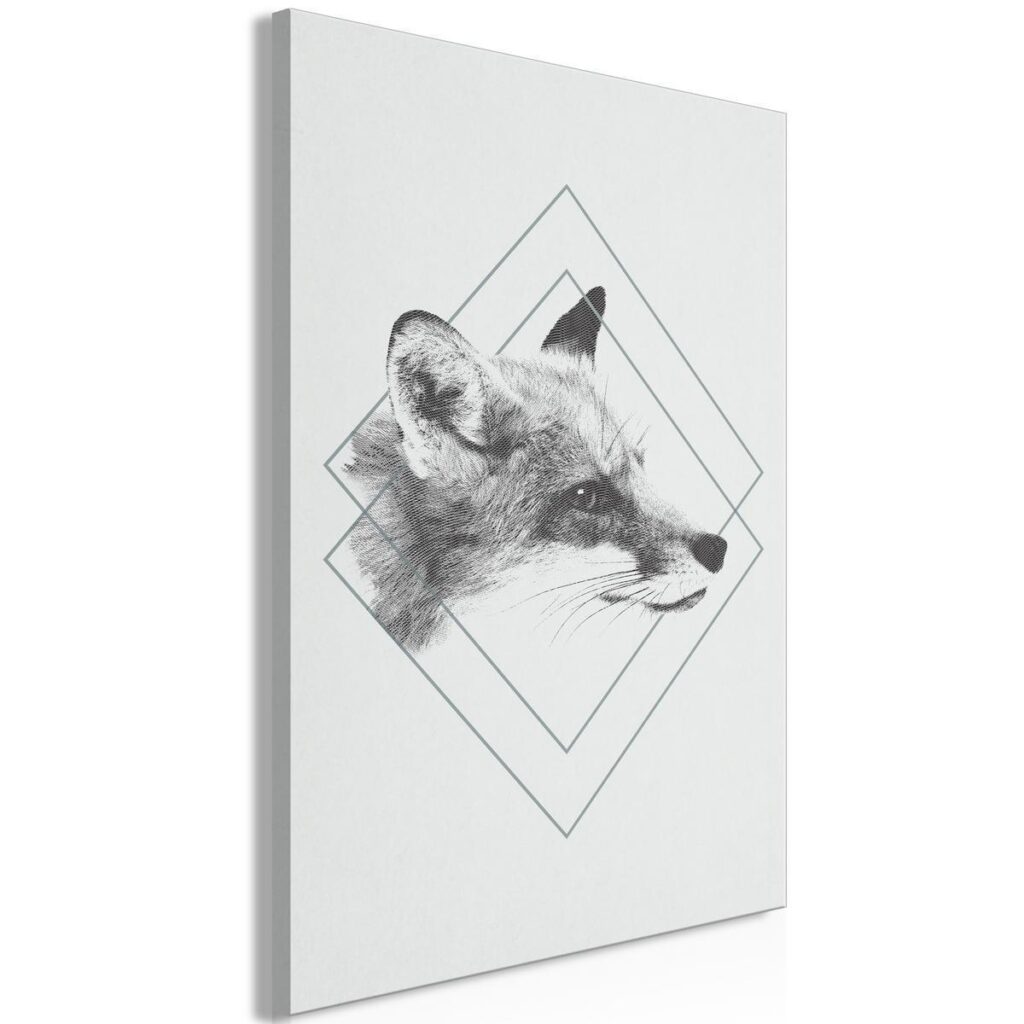 Schilderij - Clever Fox (1 Part) Vertical - Afbeelding 2