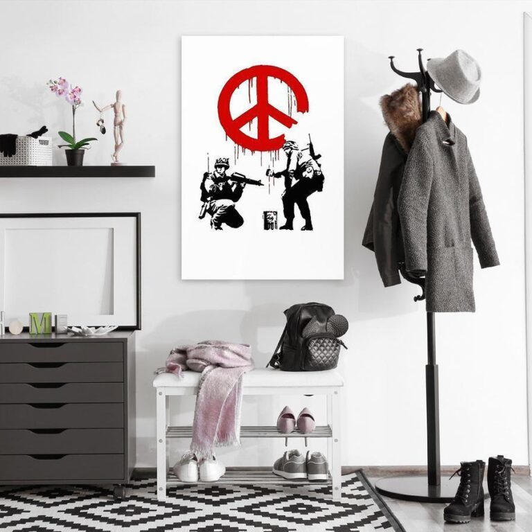 Schilderij - Cnd Soldiers (1 Part) Vertical