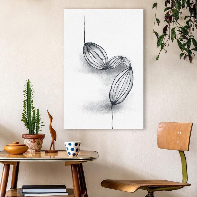 Schilderij - Cocoa Beans (1 Part) Vertical