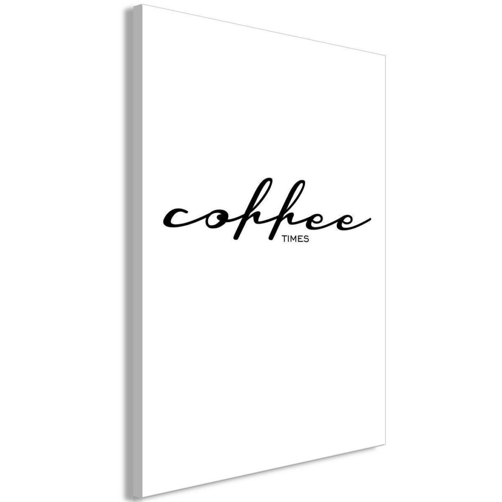 Schilderij - Coffee Times (1 Part) Vertical - Afbeelding 2