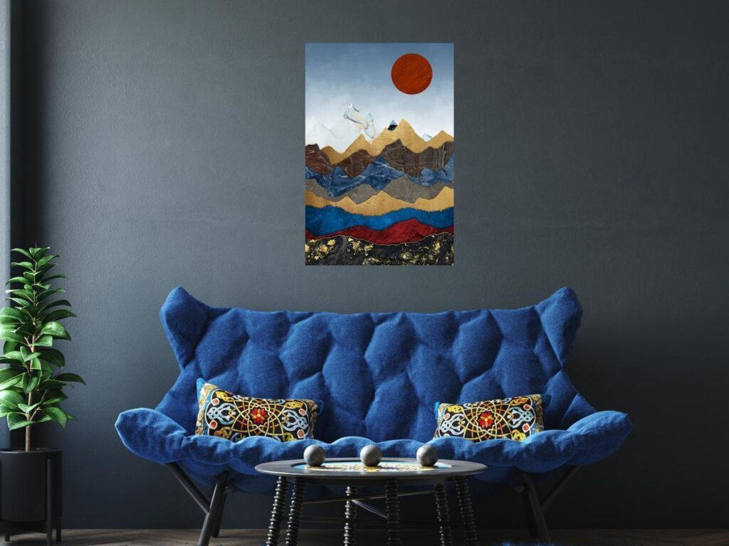 Schilderij - Colombia's Heart (1 Part) Vertical