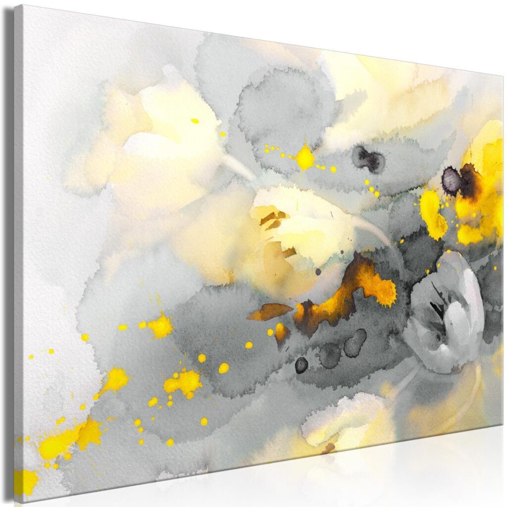 Schilderij - Colorful Storm of Flowers (1 Part) Wide - Afbeelding 2