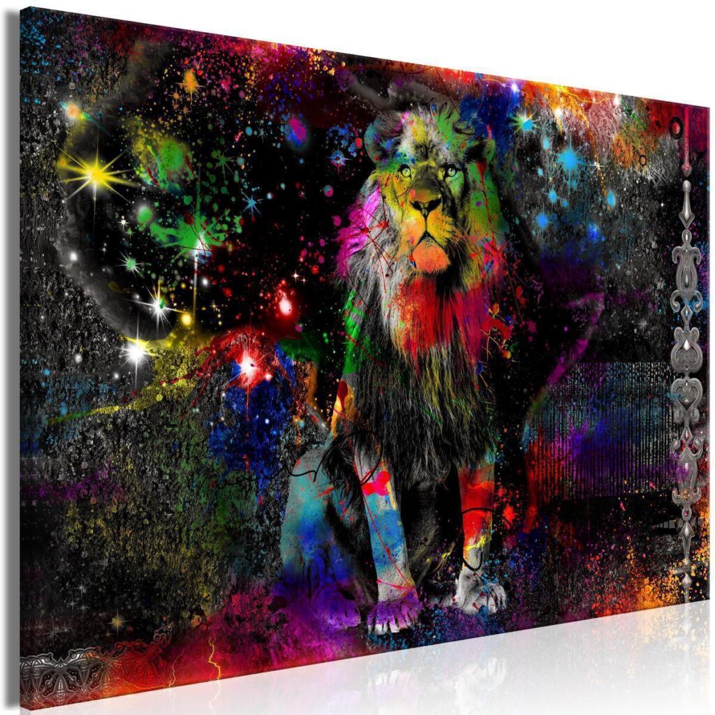 Schilderij - Colourful Africa (1 Part) Wide - Afbeelding 2
