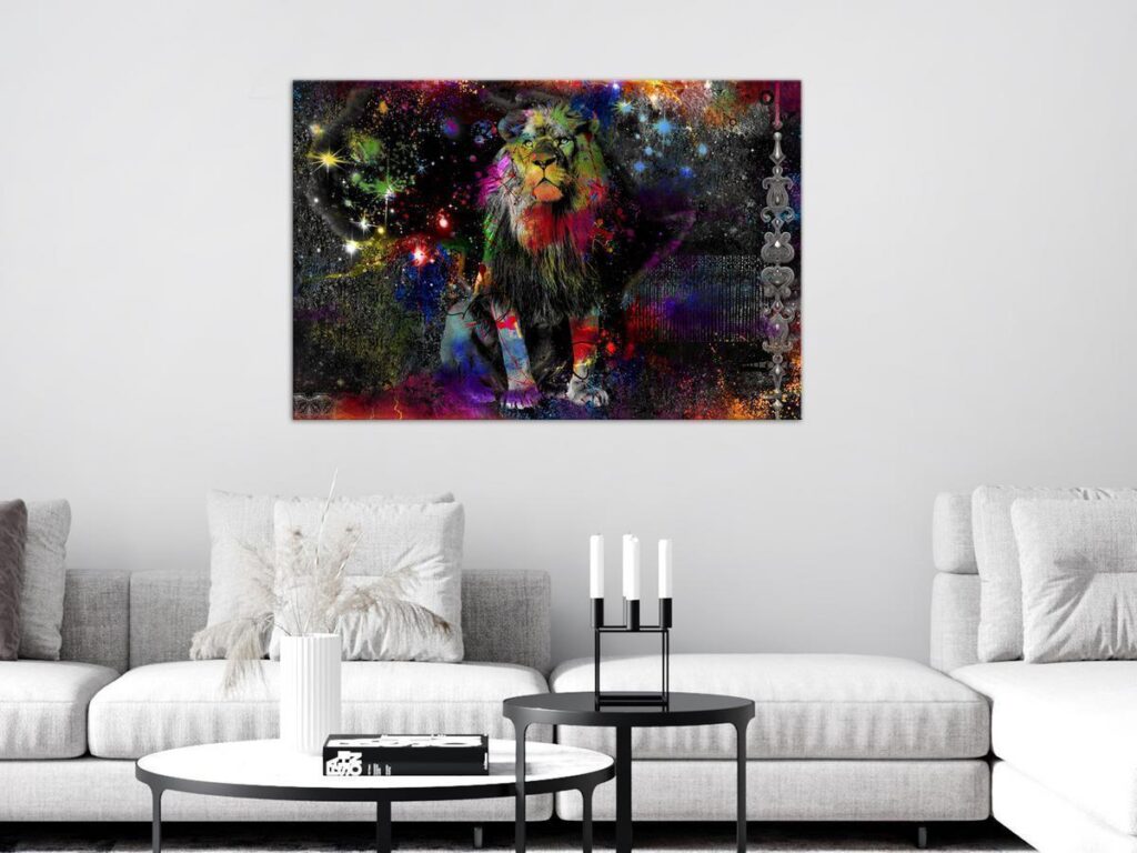 Schilderij - Colourful Africa (1 Part) Wide