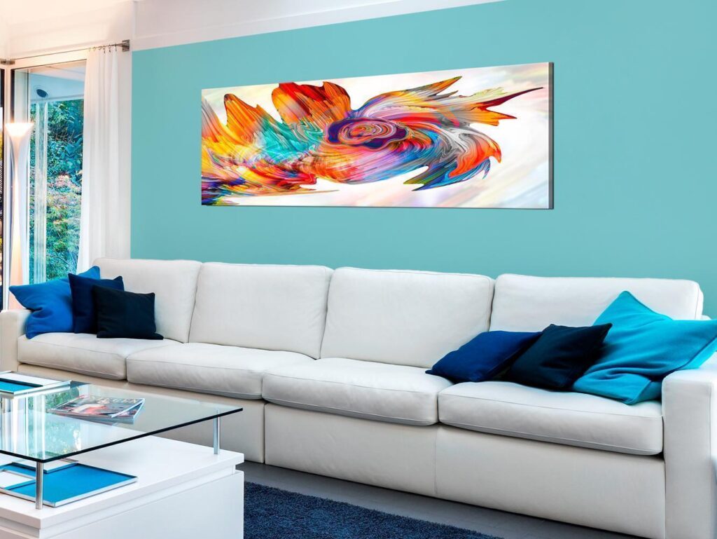 Schilderij - Colourful Cyclone