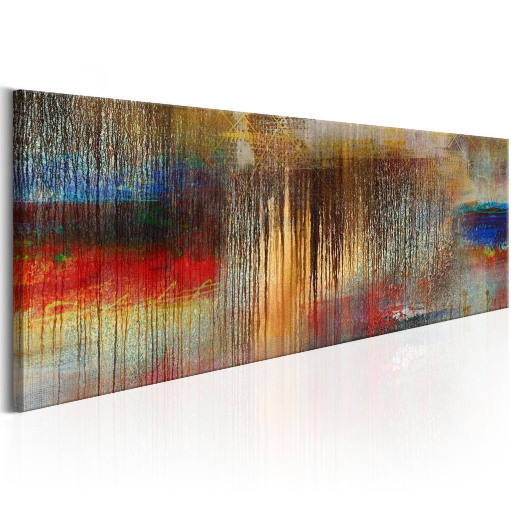 Schilderij - Colourful Rainstorm - Afbeelding 2