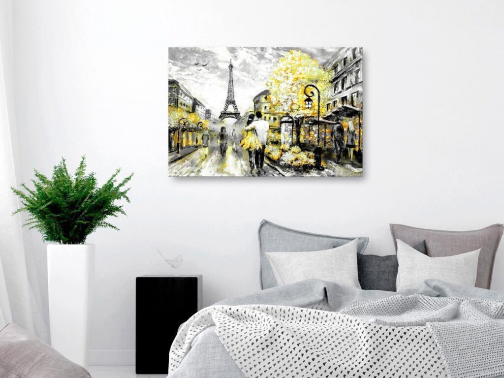 Schilderij - Colourful Rendez-Vous (1 Part) Wide Yellow - Afbeelding 2