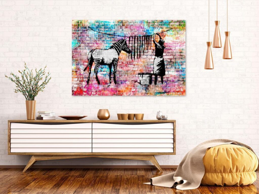Schilderij - Colourful Washing (1 Part) Wide - Afbeelding 2