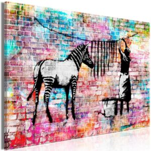 Schilderij - Colourful Washing (1 Part) Wide