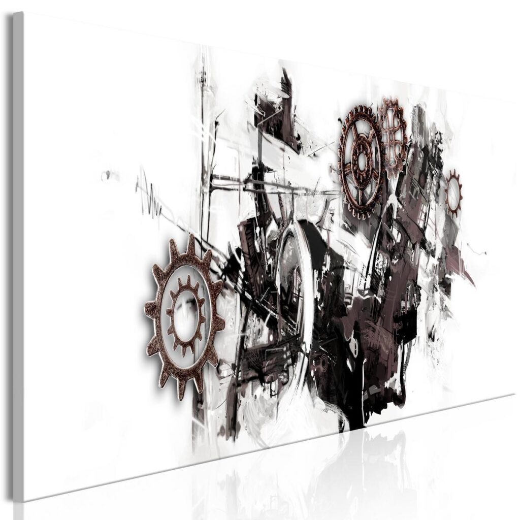 Schilderij - Complicated Machine (1 Part) Narrow