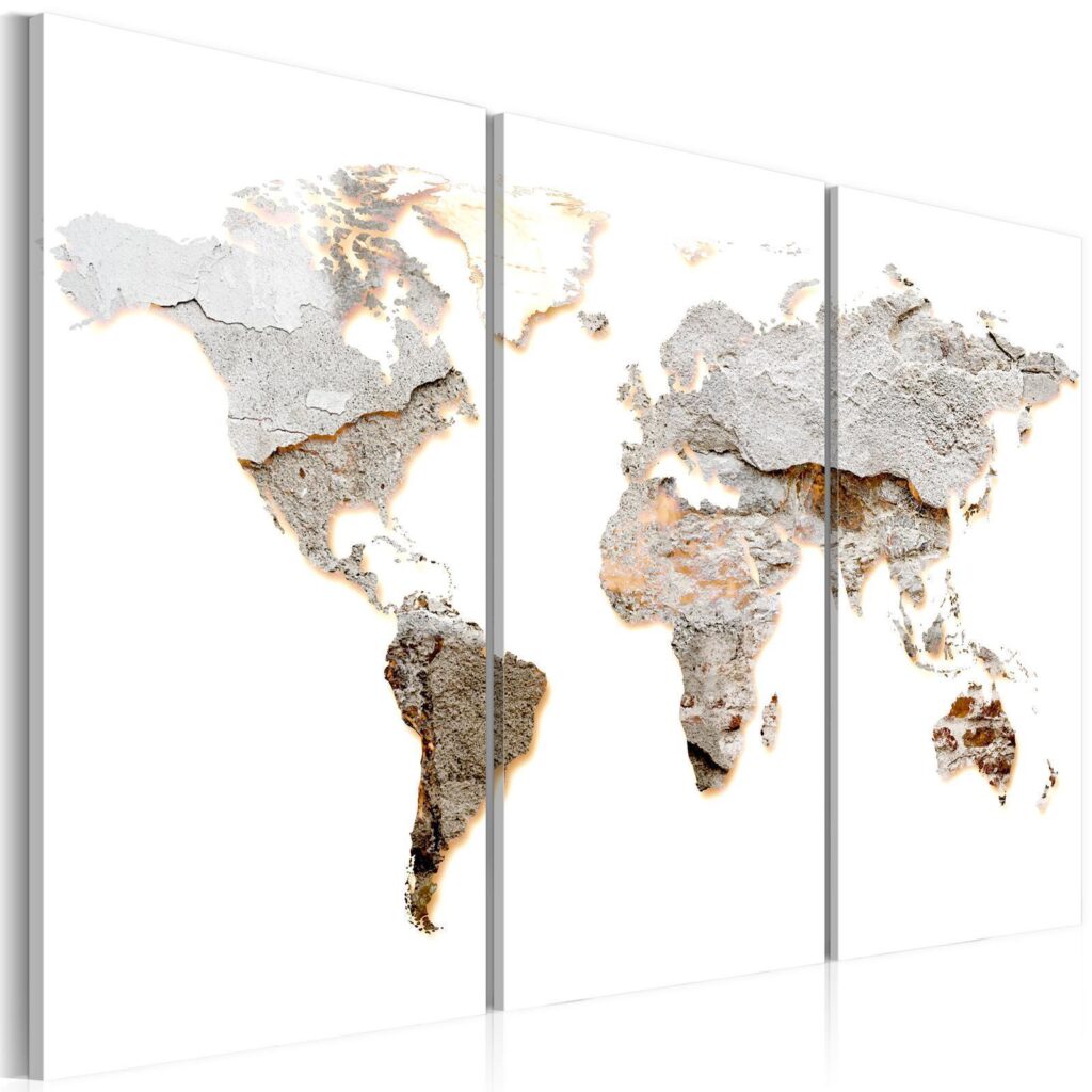 Schilderij - Concrete Continents - Afbeelding 2