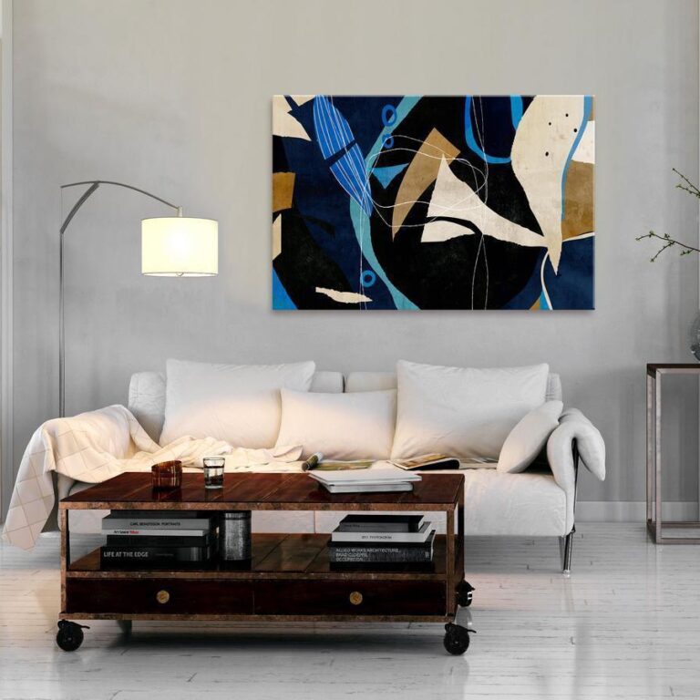 Schilderij - Configuration of Abstraction (1 Part) Wide