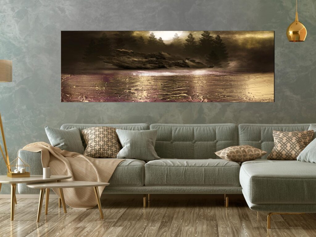 Schilderij - Contemplation (1 Part) Narrow - First Variant