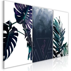 Schilderij - Cool Leaves (3 Parts)
