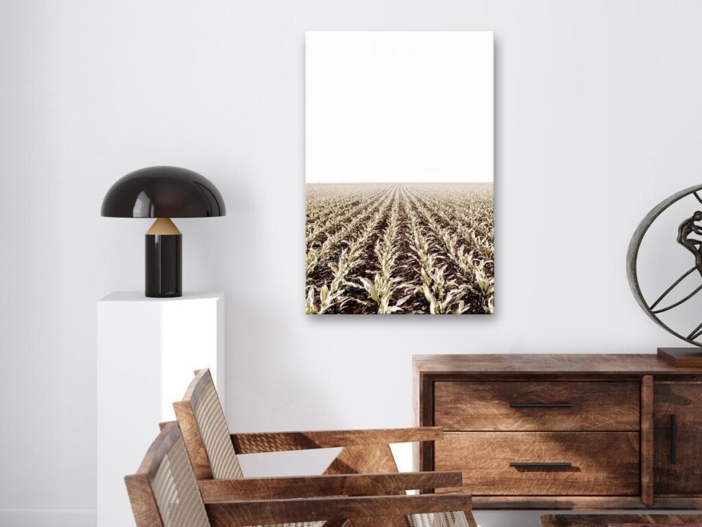 Schilderij - Corn Field (1 Part) Vertical