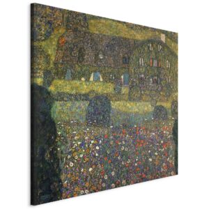 Schilderij - Country House on the Attersee Lake
