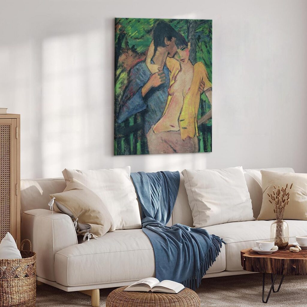Schilderij - Couple in Love - Afbeelding 3