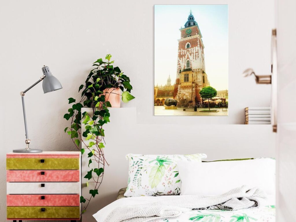 Schilderij - Cracow: Town Hall (1 Part) Vertical