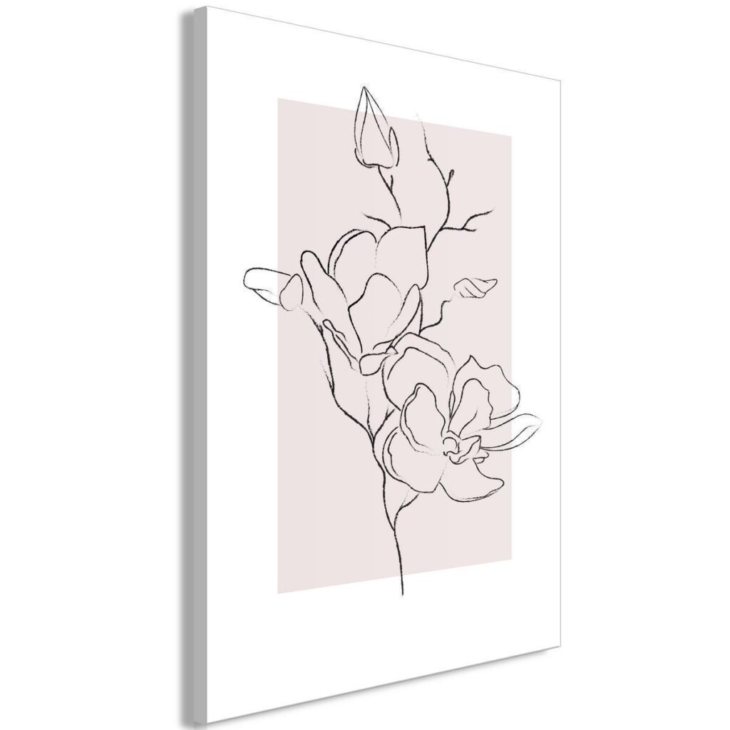 Schilderij - Creamy Magnolia (1 Part) Vertical - Afbeelding 2