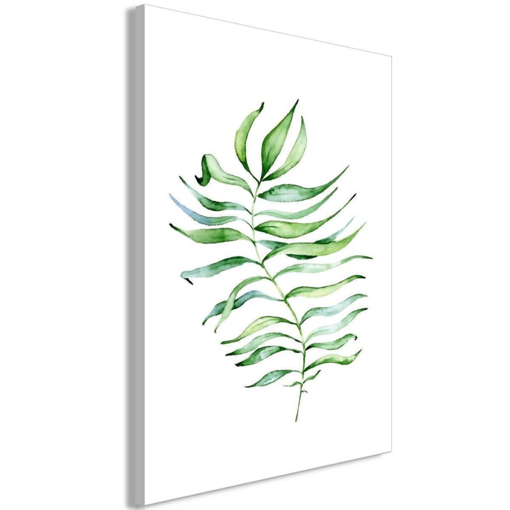 Schilderij - Dancing Leaf (1 Part) Vertical - Afbeelding 2
