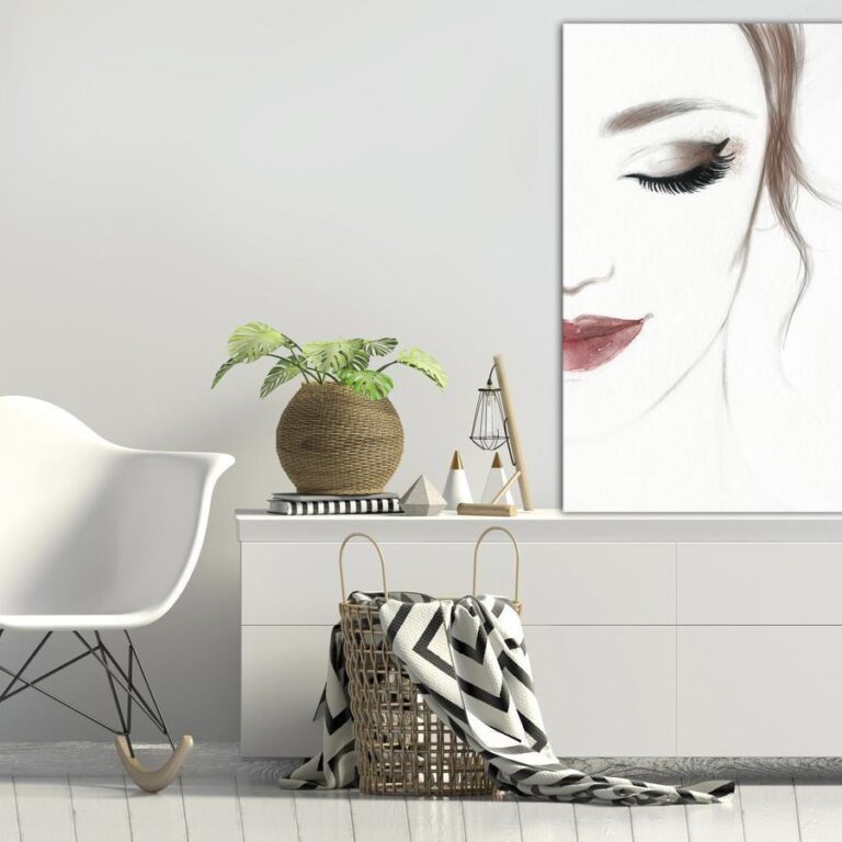 Schilderij - Delicate Beauty (1 Part) Vertical