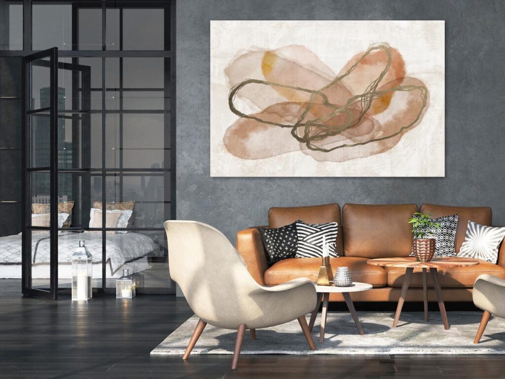 Schilderij - Delicate Composition (1 Part) Wide - Afbeelding 2