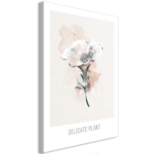Schilderij - Delicate Plant (1 Part) Vertical