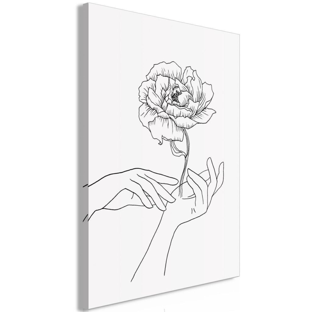 Schilderij - Delicate Touch (1 Part) Vertical - Afbeelding 2