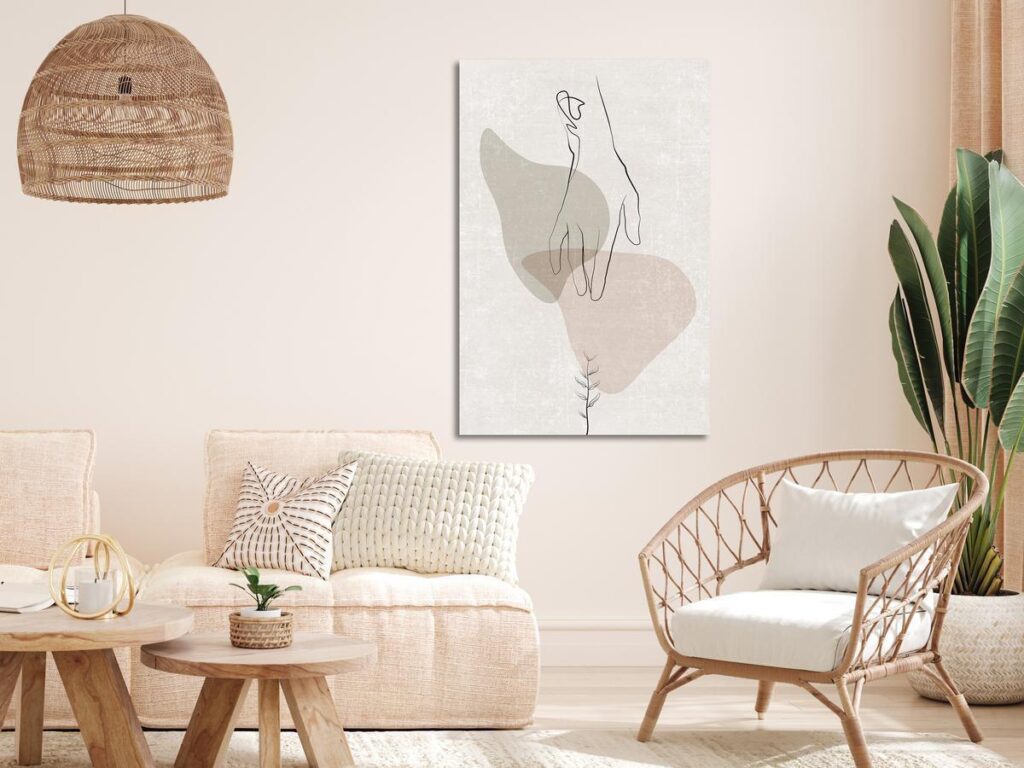 Schilderij - Delicate Touch (1 Part) Vertical