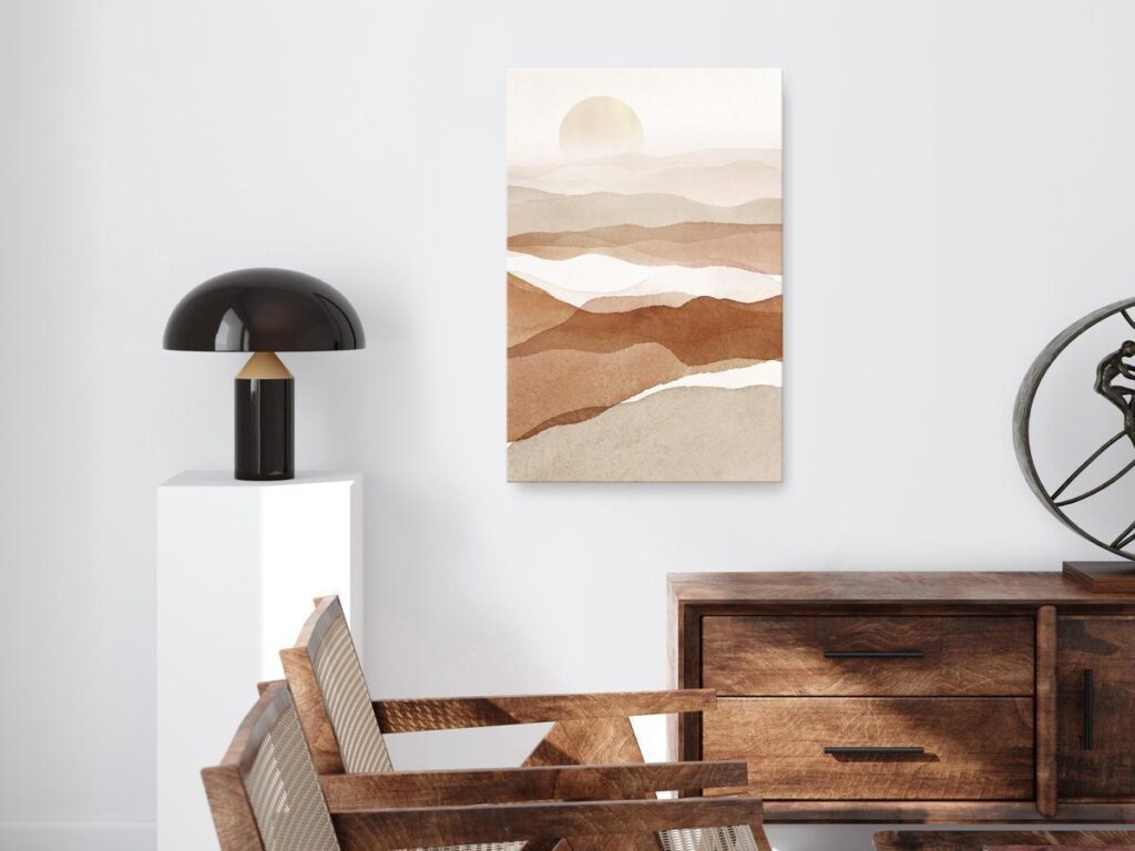 Schilderij - Desert Lightness (1 Part) Vertical