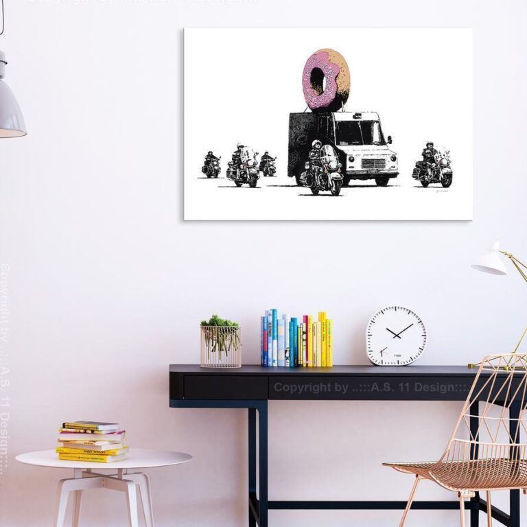 Schilderij - Donut Police (1 Part) Wide