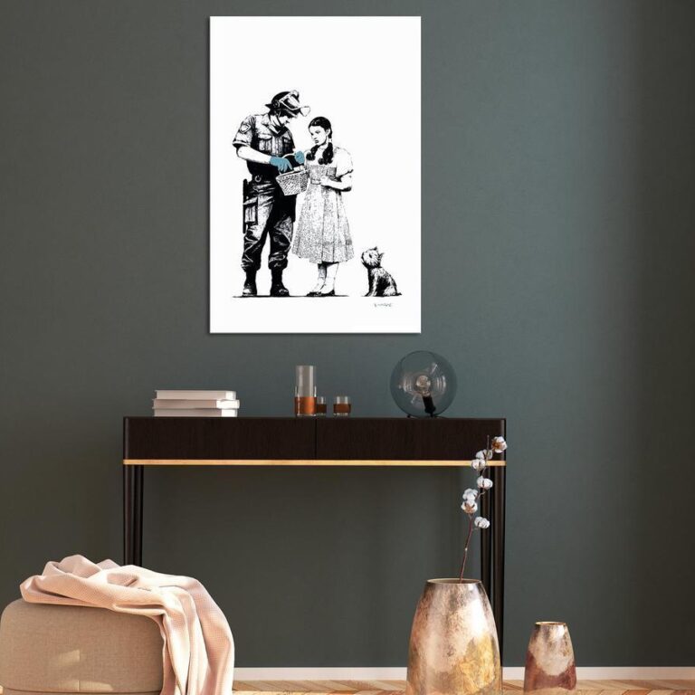 Schilderij - Dorothy and Policeman (1 Part) Vertical