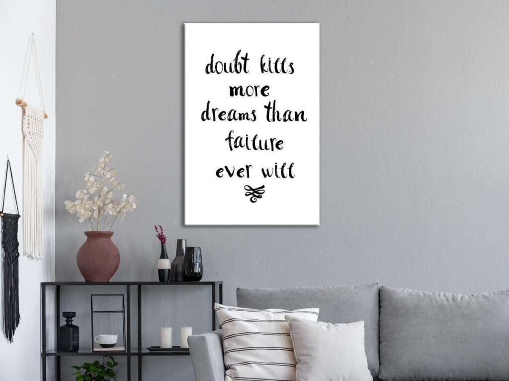 Schilderij - Doubts and Dreams (1 Part) Vertical
