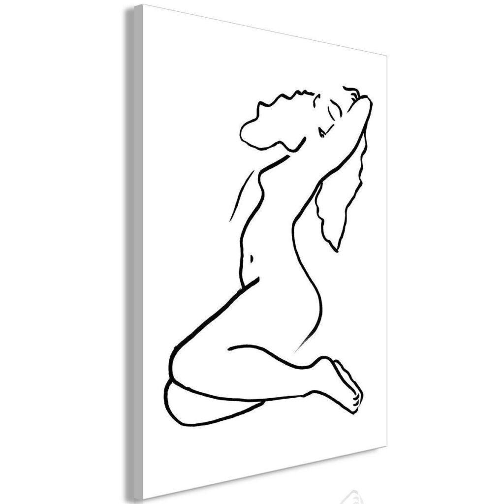 Schilderij - Dreamy Lady (1 Part) Vertical - Afbeelding 2