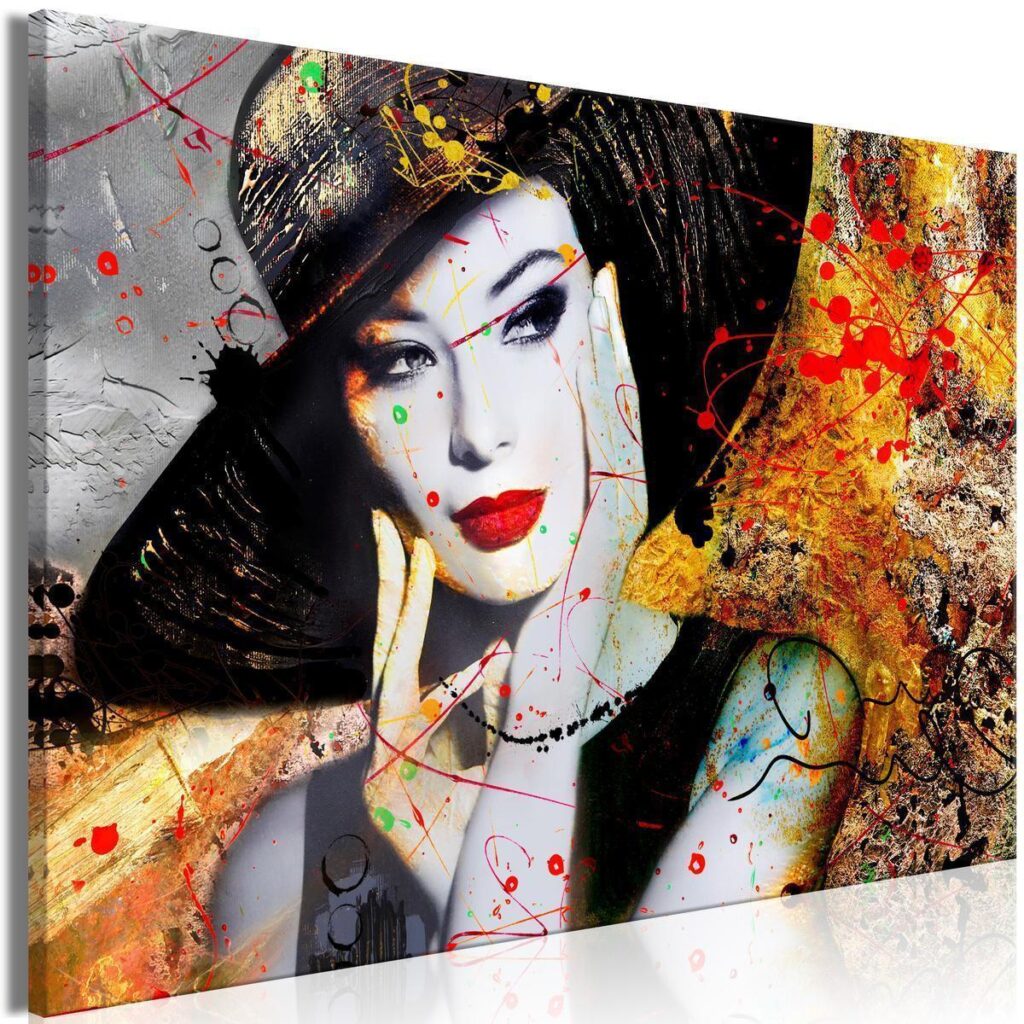 Schilderij - Elegant Lady (1 Part) Wide - Afbeelding 2