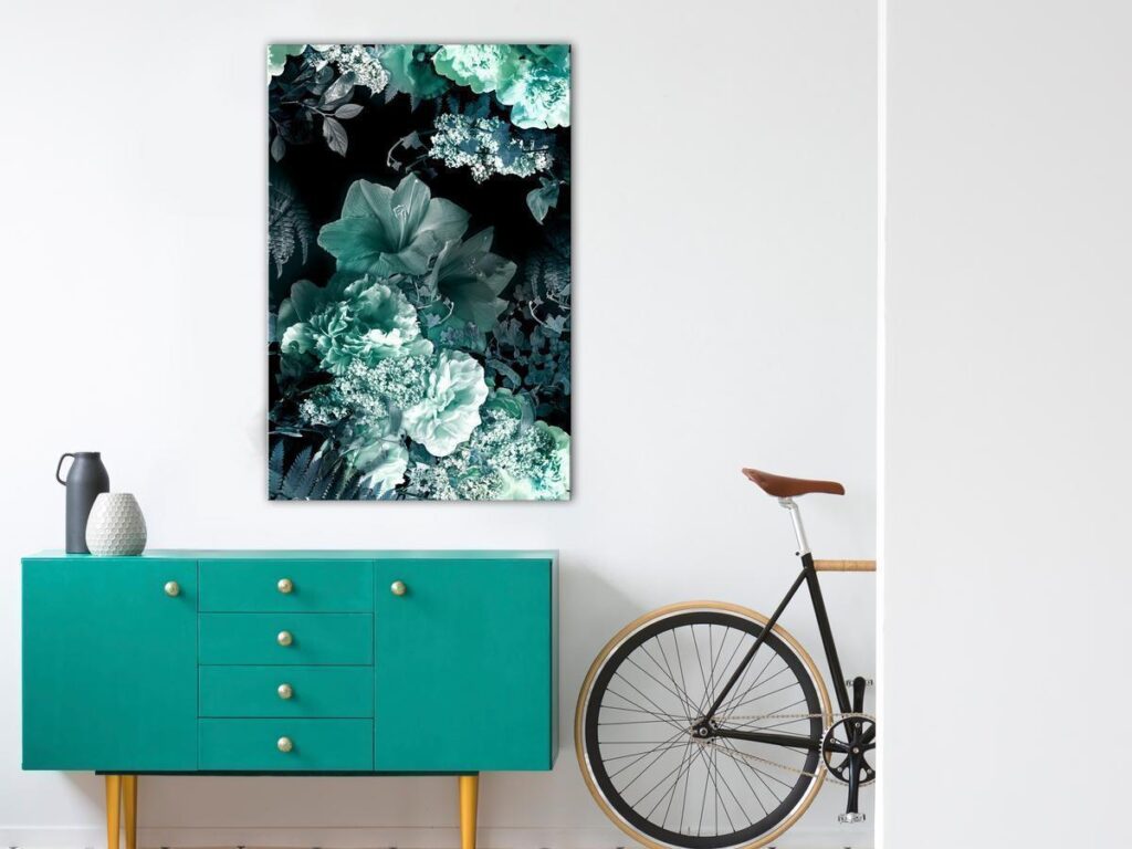 Schilderij - Emerald Garden (1 Part) Vertical