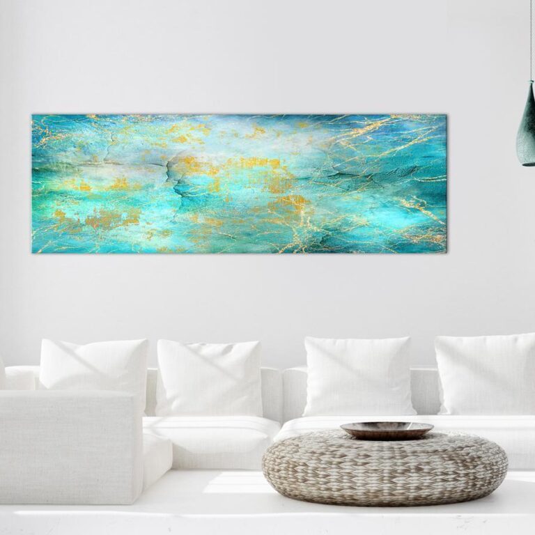 Schilderij - Emerald Ocean (1 Part) Narrow