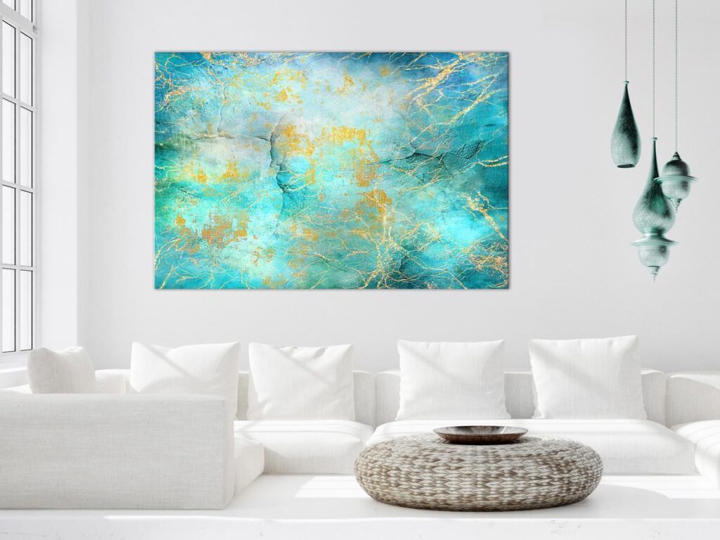 Schilderij - Emerald Ocean (1 Part) Wide