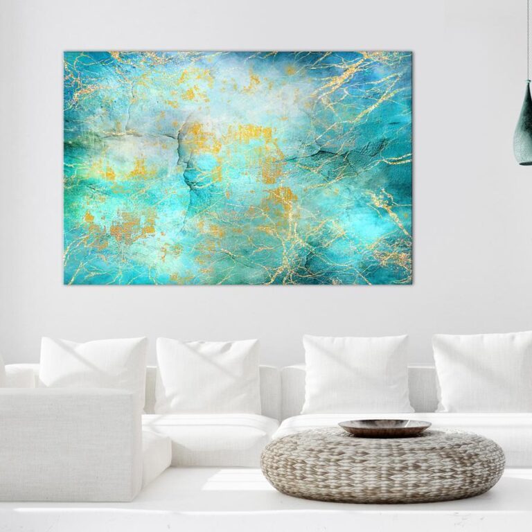 Schilderij - Emerald Ocean (1 Part) Wide