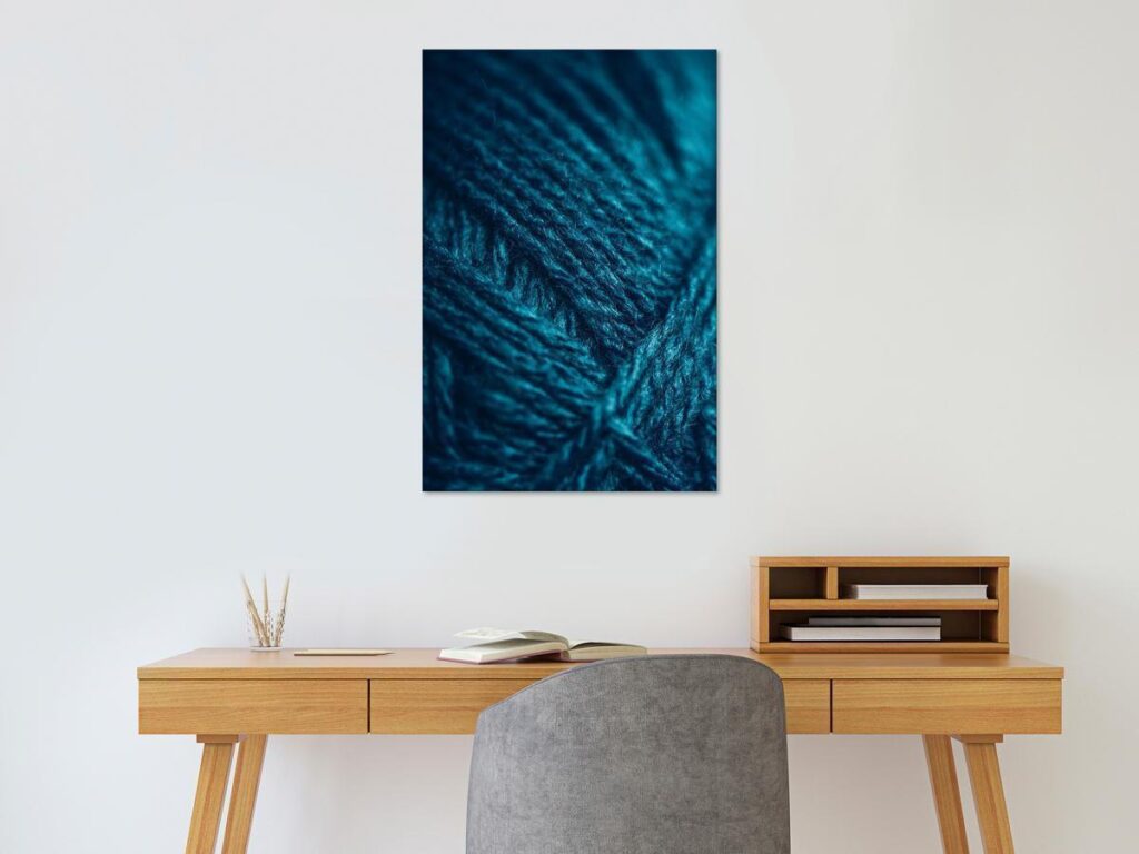 Schilderij - Emerald Wool (1 Part) Vertical