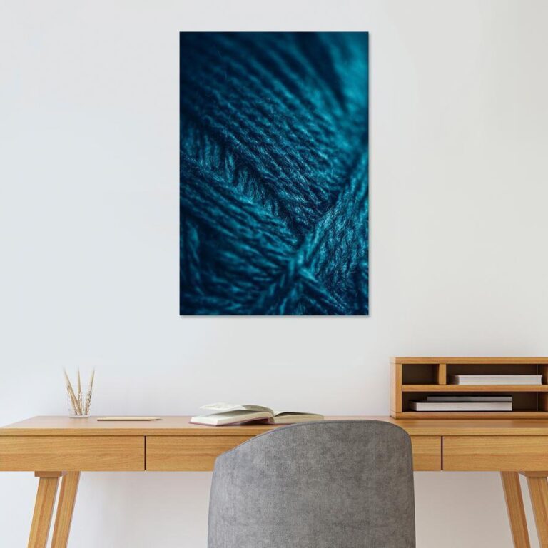 Schilderij - Emerald Wool (1 Part) Vertical