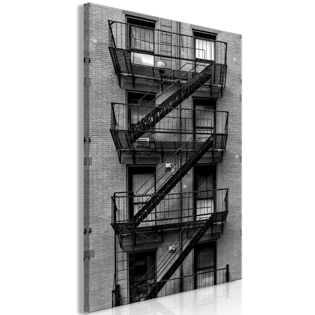 Schilderij - Emergency Exit (1 Part) Vertical - Afbeelding 2