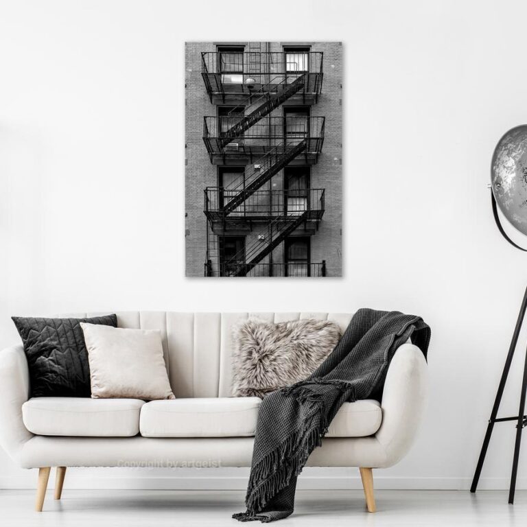 Schilderij - Emergency Exit (1 Part) Vertical