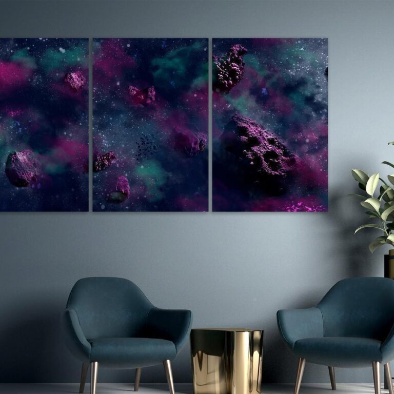 Schilderij - Endless Space (3 Parts)