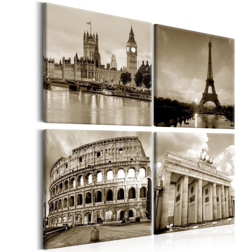 Schilderij - European Capitals - Afbeelding 2