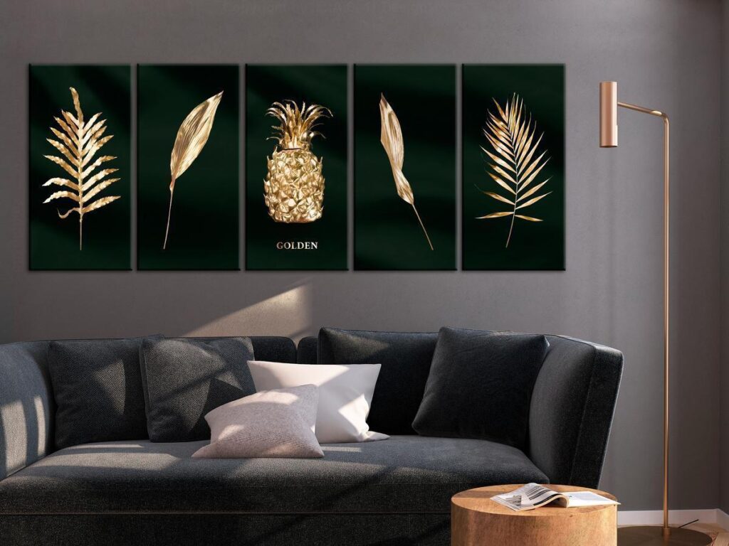Schilderij - Exotic Elements (5 Parts) Wide - Afbeelding 2