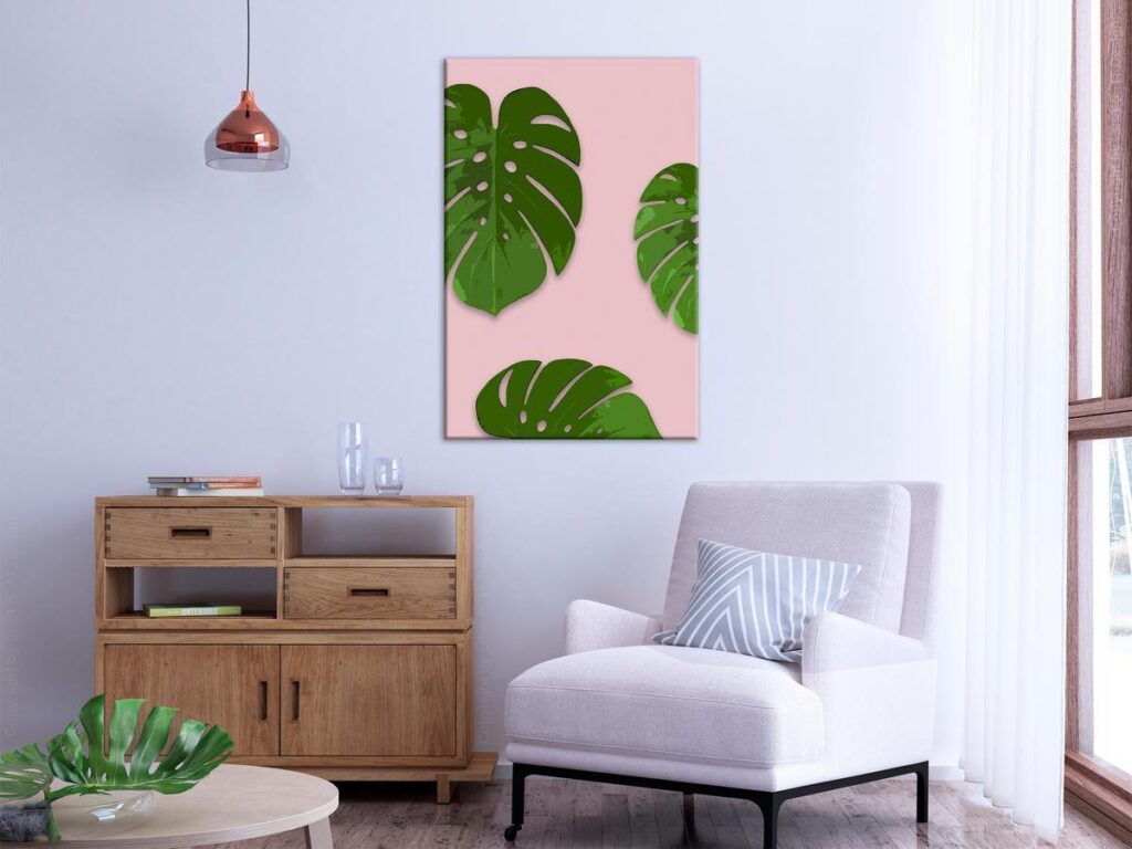 Schilderij - Exotic Fragment (1 Part) Vertical