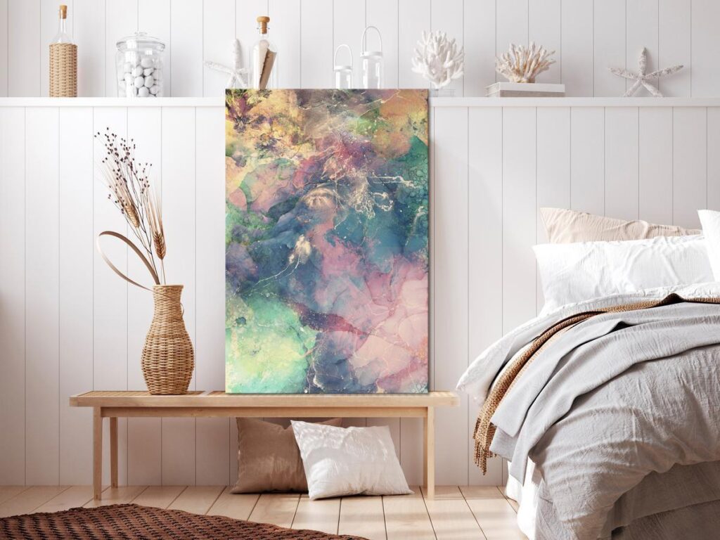 Schilderij - Explosive Colors (1 Part) Vertical